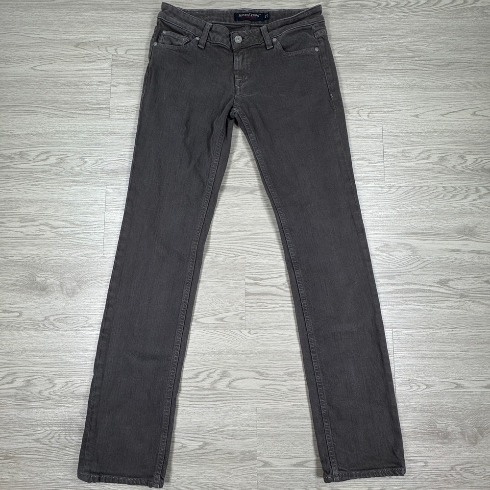 Raven Denim Women's Straight Leg Jeans Charcoal Gray Size‎ 27 Custom Fit USA